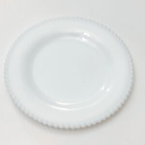Vintage Westmoreland Beaded Edge Milk Glass Salad Plate